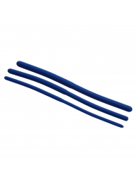 Набор из 3 синих силиконовых уретральных расширителей Invasion Silicone Urethral Sound Trainer Set - XR Brands - купить с доставкой в Челябинске