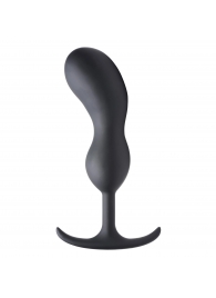 Черный массажер простаты с утяжелителями Premium Silicone Weighted Prostate Plug XL - 20,8 см. - XR Brands - в Челябинске купить с доставкой