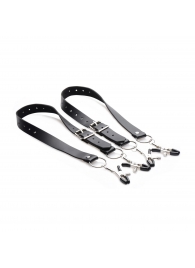 Ремни с зажимами для половых губ Spread Labia Spreader Straps with Clamps - XR Brands - купить с доставкой в Челябинске
