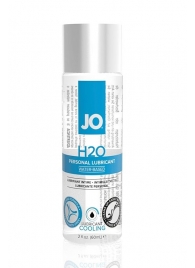Охлаждающий лубрикант на водной основе JO Personal Lubricant H2O COOLING - 60 мл. - System JO - купить с доставкой в Челябинске