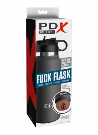 Смуглый мастурбатор-вагина в корпусе-бутылке F*ck Flask - Pipedream - в Челябинске купить с доставкой
