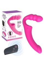 Розовый безремневой страпон Straples Strap-On Dildo - Erokay - купить с доставкой в Челябинске