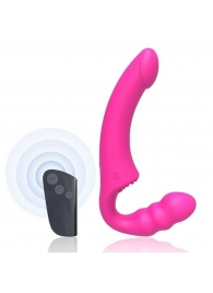 Розовый безремневой страпон Straples Strap-On Dildo - Erokay - купить с доставкой в Челябинске