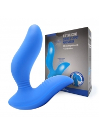 Синий вибромассажер простаты 3,5’’ Curve P-spot Massager - 12 см. - Erokay - в Челябинске купить с доставкой