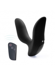 Черный вибромассажер простаты 3,5’’ Remote Control Curve P-spot Massager - 12 см. - Erokay - в Челябинске купить с доставкой