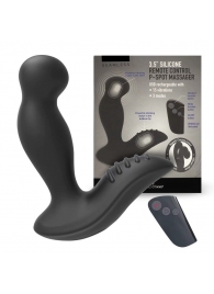 Черный вибромассажер простаты 3,5’’ Remote Control P-spot Massager - 12,5 см. - Erokay - в Челябинске купить с доставкой