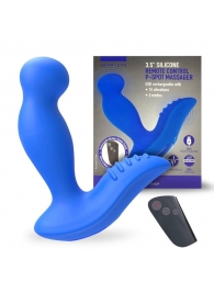 Синий вибромассажер простаты 3,5’’ Remote Control P-spot Massager - 12,5 см. - Erokay - в Челябинске купить с доставкой