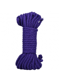Фиолетовая верёвка для связывания и фиксации Bind Tie - 9,14 м. - Doc Johnson - купить с доставкой в Челябинске