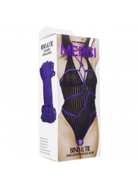Фиолетовая верёвка для связывания и фиксации Bind Tie - 15,24 м. - Doc Johnson - купить с доставкой в Челябинске