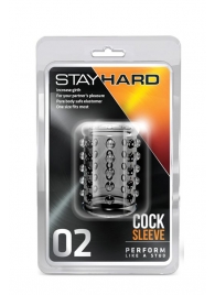 Прозрачная насадка на пенис с шишечками STAY HARD COCK SLEEVE 02 CLEAR - Blush Novelties - в Челябинске купить с доставкой
