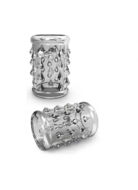 Прозрачная насадка с капельками STAY HARD COCK SLEEVE 05 CLEAR - Blush Novelties - в Челябинске купить с доставкой