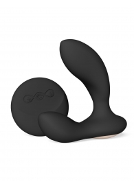 Черный вибромассажер простаты с пультом ДУ Hugo 2 Remote - Lelo - в Челябинске купить с доставкой