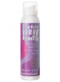 Массажная хрустящая пенка Tickle My Body Fresh Mint с ароматом мяты - 150 мл. - Love to Love - купить с доставкой в Челябинске