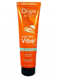 Гель с эффектом вибрации Lube Tube Vibe Low Sex On The Beach - 100 мл. - ORGIE - купить с доставкой в Челябинске