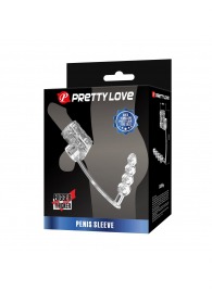 Прозрачная насадка на пенис и мошонку с анальным стимулятором Rilley - Baile - в Челябинске купить с доставкой