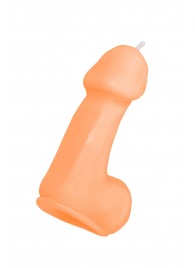 Оранжевая свеча в форме пениса - 47 гр. - Pecado - купить с доставкой в Челябинске
