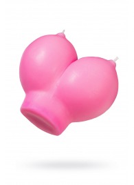 Розовая свеча «Сиськи» - 150 гр. - Pecado - купить с доставкой в Челябинске