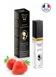 Стимулирующий блеск для губ со вкусом клубники - 7 мл. - Plaisir Secret - купить с доставкой в Челябинске