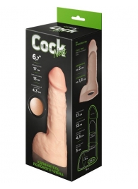 Телесный фаллоудлинитель с мошонкой Cock Next - 17 см. - LOVETOY (А-Полимер) - в Челябинске купить с доставкой