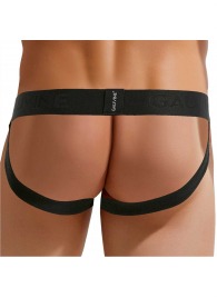 Сексуальные мужские трусы-джоки с леопардовой вставкой по центру - Gauvine купить с доставкой