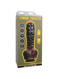 Черно-красная мини-машина на присоске Tendril Thruster - 21,6 см. - Doc Johnson - купить с доставкой в Челябинске