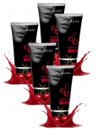 Набор из 5 съедобных лубрикантов JUJU со вкусом вишни - JuJu - купить с доставкой в Челябинске