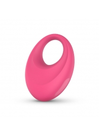 Розовое интерактивное эрекционное виброкольцо Leo - Easy toys - в Челябинске купить с доставкой