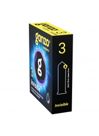 Супертонкие презервативы Ganzo Invisible - 3 шт. - Ganzo - купить с доставкой в Челябинске