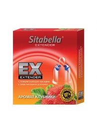 Стимулирующая насадка Sitabella Extender  Клубника - Sitabella - купить с доставкой в Челябинске