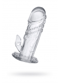 Прозрачная насадка на пенис Uco - 13 см. - A-toys - в Челябинске купить с доставкой