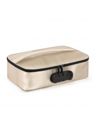 Золотистая сумочка для хранения игрушек Discreet Box - Dorcel - купить с доставкой в Челябинске