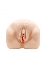 Телесный мастурбатор-вагина с оволосением и вибрацией - Baile - в Челябинске купить с доставкой