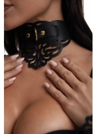 Фигурный чокер с узорами и золотистой фурнитурой - Crazy Handmade - купить с доставкой в Челябинске