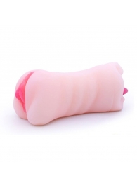 Телесный двусторонний мастурбатор - вагина и ротик - Boys of Toys - в Челябинске купить с доставкой