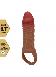 Реалистичная насадка на член Peirre - 15,5 см. - Baile - в Челябинске купить с доставкой