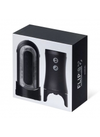 Набор Tenga Flip Zero Electronic Vibrotation: мастурбатор с вибрацией и устройство вращения - Tenga - в Челябинске купить с доставкой