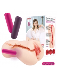 Мастурбатор-вагина с вибрацией Jenny Onahole edition 005 - KOKOS - в Челябинске купить с доставкой