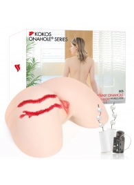 Мастурбатор-полуторс с двойным слоем материала и вибрацией Jenny Onahole Real Hips - KOKOS - в Челябинске купить с доставкой