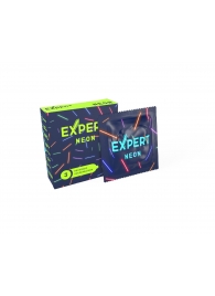 Светящиеся в темноте презервативы Expert Neon - 3 шт. - Expert - купить с доставкой в Челябинске