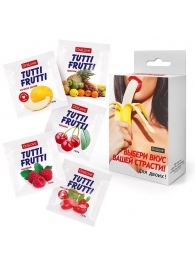 Набор из 5 саше съедобных смазок Tutti-Frutti - Биоритм - купить с доставкой в Челябинске