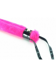 Нежная плеть с розовым мехом BDSM Light - 43 см. - БДСМ Арсенал - купить с доставкой в Челябинске