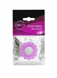 Лиловое эрекционное кольцо с 2 рядами стимулирующих шариков - Erowoman-Eroman - в Челябинске купить с доставкой