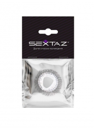 Эластичное эрекционное кольцо с длинными черными «ресничками» - Sextaz - в Челябинске купить с доставкой