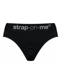 Черные трусики для насадок Heroine Lingerie Harness - size XL - Strap-on-me - купить с доставкой в Челябинске