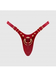 Красный пояс для фиксации насадок Strap-On-Me Leatherette Harness Fabulous - Strap-on-me - купить с доставкой в Челябинске