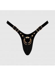 Черный пояс для фиксации насадок Strap-On-Me Leatherette Harness Fabulous - Strap-on-me - купить с доставкой в Челябинске