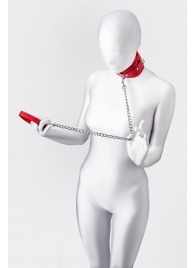 Красный ошейник с подкладкой из меха - ToyFa - купить с доставкой в Челябинске