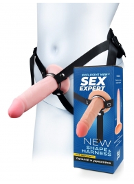 Мужской полый страпон на регулируемых ремнях - 18,5 см. - Sex Expert - купить с доставкой в Челябинске