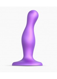 Фиолетовая насадка Strap-On-Me Dildo Plug Curvy size S - Strap-on-me - купить с доставкой в Челябинске