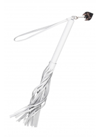 Белая кожаная плеть - 50 см. - Pecado - купить с доставкой в Челябинске